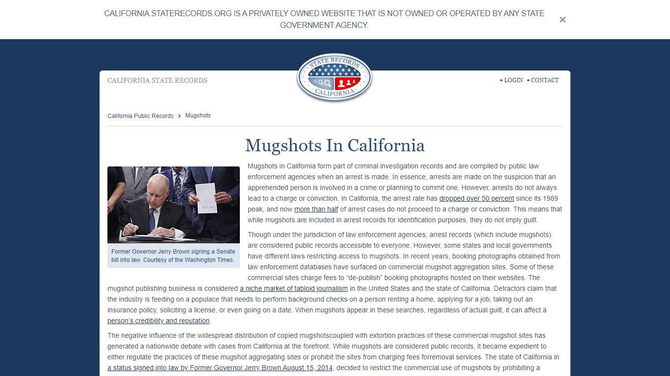 Mugshots In California | StateRecords.org